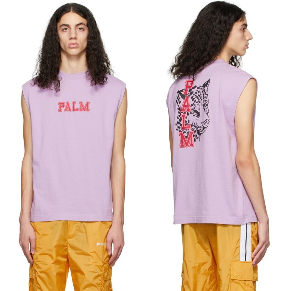 NWT PALM ANGELS Purple Giaguaro Tank Top